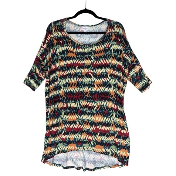 Lularoe Shirt Womens Small Irma Ladies Tunic Multi Color Loose Stretch Soft - Picture 1 of 5